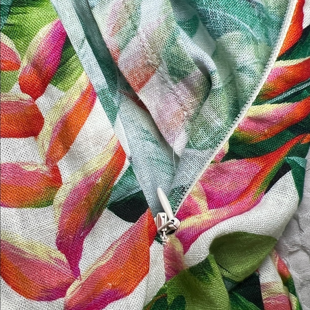 FARM Rio Green Leaf Print mini Dress XS - Picture 12 of 13